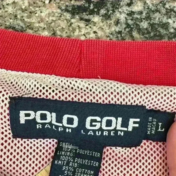 VINTAGE Polo Golf Ralph Lauren Windbreaker Crewneck - Picture 3 of 5